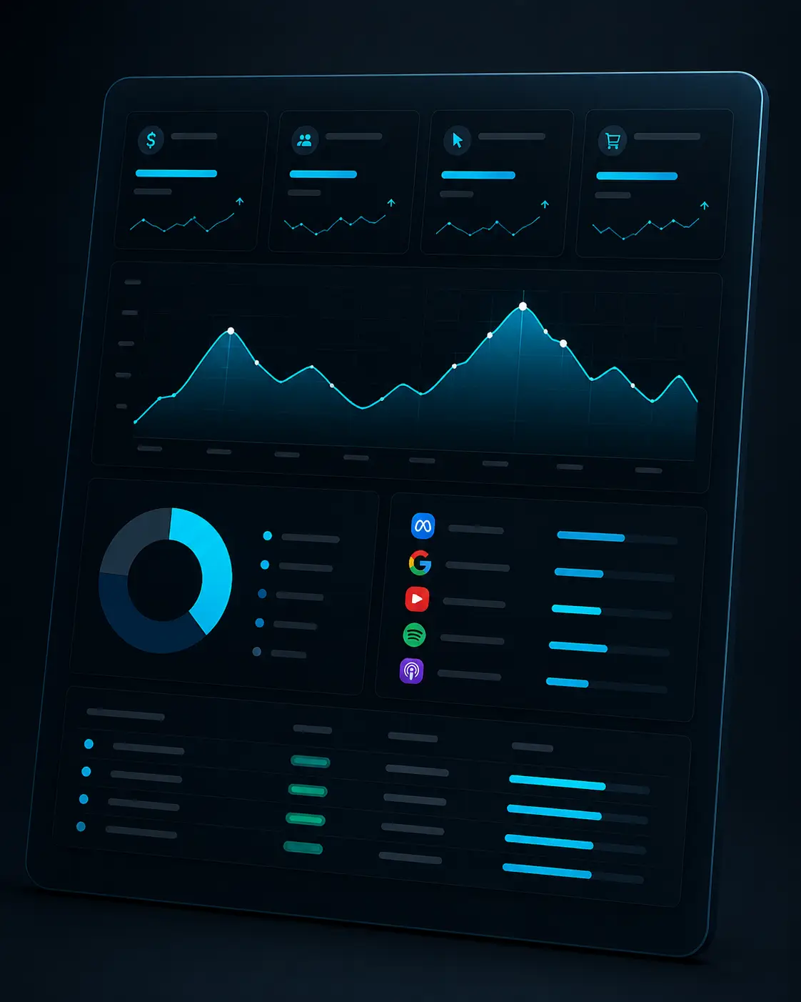 Campaign planning and media management dashboard